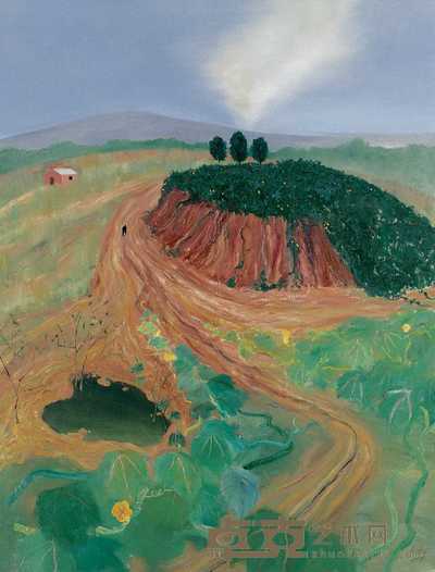 刘峰 2004年作 南瓜地 146×114cm